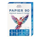 AVERY Zweckform 2563 Drucker-/Kopierpapier (500 Blatt, 90 g/m², DIN A4...