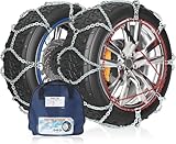 Richeer Schneeketten für Reifen 225/60 R16, SUV/4×4 (16MM), 1 Paar,...