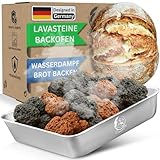 Dampfschüssel Lavastein-Backofen-Set: Perfektes Brot backen mit...