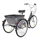 TFCFL Dreirad für Erwachsene 24 Zoll 8 Gang - 3 Rad Fahrrad mit...