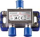 Schwaiger VTF8842241 High-End-Verteiler 2-Fach für BK- und GA-Anlagen (110...