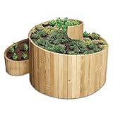 bellissa Kräuterspirale Holz - 95480 - Kräuterschnecke aus Nadelholz -...