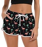 Fanient Damen Damen Mädchen Sommer Boardshorts Flamingo Muster...