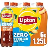 LIPTON ICE TEA Zero Peach – Zuckerfreier Eistee mit Pfirsich Geschmack ,...