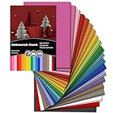 40 Blatt Tonkarton A4 Bunt, 20 Farben - 230 g/m² Tonpapier, Bastelkarton...