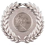 Trophy Shack Ltd Klassische Kranzmedaille, Silber, 60 mm