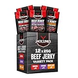 Jack Link's Beef Jerky Mischkarton - 12er Pack (12 x 25g) - Hochwertiger...