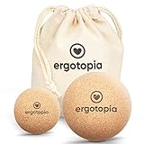 Ergotopia Faszienball aus antibakteriellem & langlebigem Kork,...