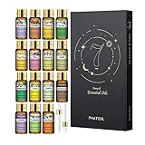 PHATOIL Ätherische Öle 15 x 5ml, Reines ätherisches Öl Aromatherapie...