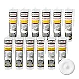 Isolbau Maleracryl 12 x 300 ml Weiß - Plastoelastischer Acryl-Dichtstoff...
