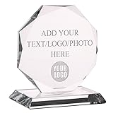 Wanapix | Personalisierte Trophäe mit Name/Text | Graviertem Glas...