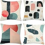 Kissenbezug 40x40cm 4er Set Kissenbezüge Wasserfest Sommer Outdoorkissen,...