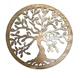 Baum des Lebens Wanddeko Gold Baum Wanddekoration DekoTree of Life Wooden...