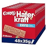 Haferriegel Corny Haferkraft Zero Erdbeere, ohne Zuckerzusatz, 118 kcal pro...