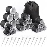 Lockenwickler-Set mit 24 Lockenwicklern (6 Jumbo, 6 L, 6 M, 6 S) und 24...