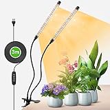 COKOLILA 2 Köpfe Pflanzenlampe LED, 160 LEDs Vollspektrum Pflanzenlicht,...