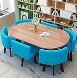 Ovales Esstisch-Set mit 6 Stühlen – stilvolle Küchen- und...