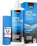 PRINOX® Profi Autopolitur 500ml inkl. Polierschwamm für alle Lacke -...