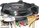 KESSER® Pizza-Ofen elektrisch bis 400 Grad | Elektrischer Pizzabäcker...