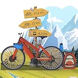 MOKIO® Pop-Up Karte – Fahrrad – 3D Grußkarte zum Geburtstag, als...