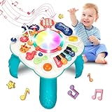 ZRSDIXKI Babyspielzeug Spieltisch ab 1 Jahr, 6 in 1-Buntes Activity Center...