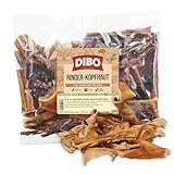 DIBO Rinderkopfhaut, 500g-Beutel, Naturkau-Snack oder Leckerli für...