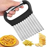 Jiakalamo Wellenschneider, gewellter Gemüseschneider aus Edelstahl für...