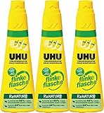 Uhu 46541 - 3 Vielzweckkleber Flinke Flasche, 100 g