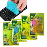 4 Stück Tastaturreiniger Gel, Reinigungsgel für den Innenraum,Weicher und...