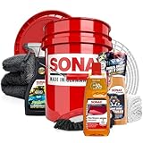 Autowäsche Set - SONAX: Autoshampoo Glanz Shampoo Konzentrat - SONAX...