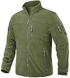 TACVASEN Herren Fleecejacke Military Fleece Army Jacket Warm Jacke Winter...