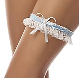 BrautChic® Elegantes SCHMALES Strumpfband Hochzeitsstrumpfband - Braut...