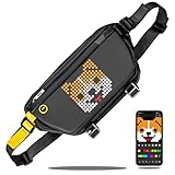 Divoom Pixoo Pixel Art Sling Bag mit App Controlled 16X16 LED Screen,...