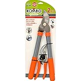 KOMBO Garden - 2-teiliges Gartenschneid-Set – Bypass-Astschere 38 cm +...