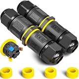 Wasserdichte Kabelverbinder 3-polig IP68, Abzweigdose für Außenbereich,...