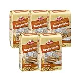 BIELMEIER KÜCHENMEISTER Mehl Roggenmehl Type 1150 5 Stück á 1kg Das...