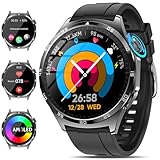 Marsyu 2025 Smartwatch Herren mit EKG/HRV/Harnsäure/BMI, 1.43’’ Zoll...