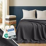 Blumtal Tagesdecke 150x200 cm - Musselin Decke Oeko-TEX zert. -...