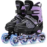 Inline Skates für Kinder Mädchen, Verstellbare Inliner Rollschuhe Kinder...
