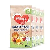 Milupa Kindermüsli Feine Früchte – Getreide Frühstück Müsli von 1...