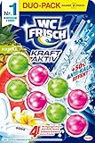WC FRISCH Kraft Aktiv Duftspüler Hawaii (2*50 g), WC Reiniger für...