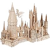 UGears Bausteine für Erwachsene, Harry Potter Hogwarts Schloss, Holzpuzzle...