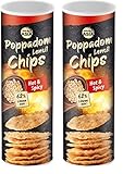 BONASIA Poppadom Lentil Chips Hot & Spicy – Würzig-pikante Linsenchips...