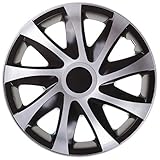 Nrm Draco CS Radzierblende, 13 Zoll, schwarz/silber, 4er Set