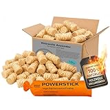 Samore 10 kg Öko (ca. 800 Stck) Kaminanzünder inkl. XXL Powerstick...