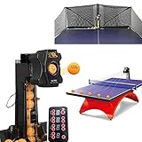 TABODD 50W Automatische Tischtennis Ballmaschine, S6-Pro Tischtennis...