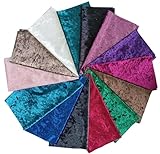 14 Stück 30,5 x 30,5 cm solider Stretch-Diamant-Fleece-Stoff, mattierter...