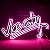 Vice City Neon Schild, GTA Neon Schild für Wand Dekor, Spiel Neon Licht...