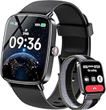 Gydom Smartwatch Herren mit Telefonfunktion 1.85' HD 2 Armbänder...