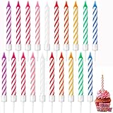 Bessy shop Bunt Geburtstagskerzen,20 Stück Kerzenset mit...